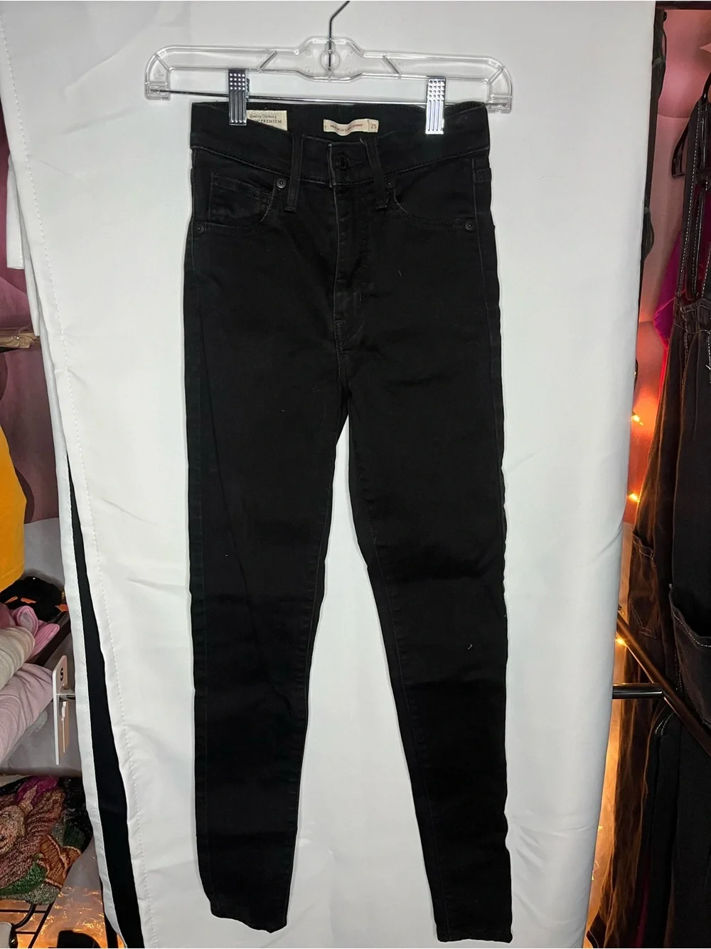 High-Rise Black Skinny Jeans for Women